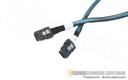 Amphenol 115cm SAS Kabel cable 1x SFF-8087 gerade to 1x SFF-8087 gerade