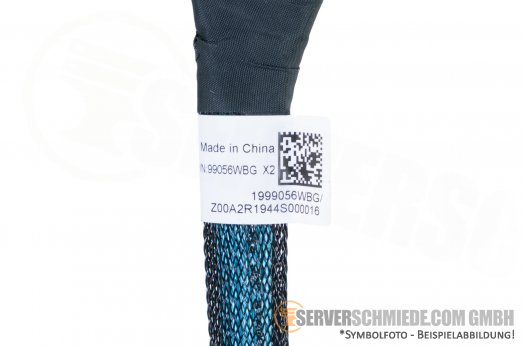 LuxShare 80cm SAS NVMe Kabel cable 1x SFF-8654 74-pin gerade to 1x SFF-8654 74-pin gerade 99056WBG X2