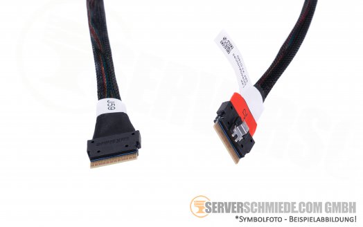 LuxShare 90cm SAS NVMe Kabel cable 1x SFF-8654 74-pin gerade to 1x  SFF-8654 74-pin gerade DDA5QAHDC03 0AF-X2-D19S