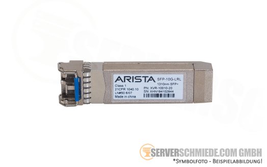 Arista 10Gb SFP+ Duplex LC Transceiver 2km SMF 1310nm XVR-10010-20