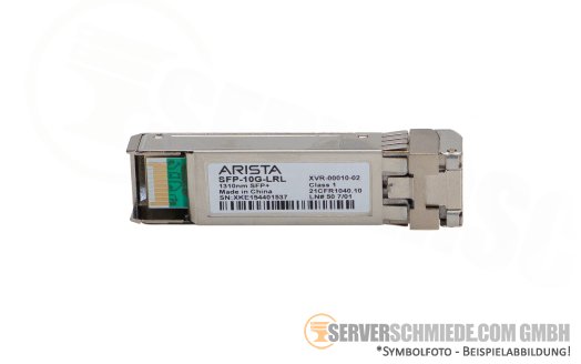 Arista 10Gb SFP+ Transceiver 1310nm LRL 1km SFP-10G-LRL LC duplex Single Mode XVR-00010-02
