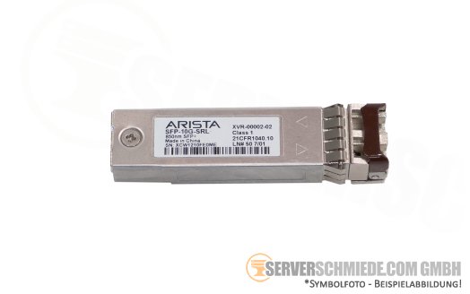 Arista 10Gb SFP+ Transceiver 850nm 100m Multi-Mode SR LC Duplex SFP-10G-SRL