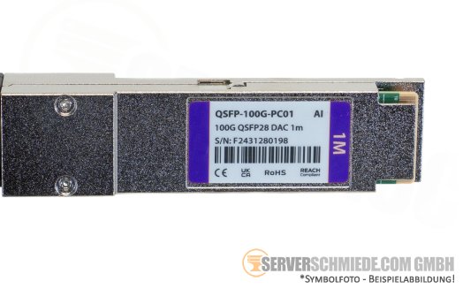 Arista 1m Kabel DAC copper 1x 100Gb QSFP28 to 1x 100Gb QSFP28 CAB-Q-Q-100G-1M