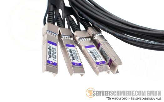 Arista 2m Kabel DAC copper 100Gb QSFP28 to 4x 25Gb SFP28 CAB-Q-4S-100G-2M Breakout Kabel 3rd party