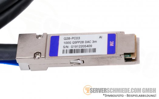 Arista 3m Kabel DAC copper 1x 100Gb QSFP28 to 1x 100Gb QSFP28 CAB-Q-Q-100G-3M