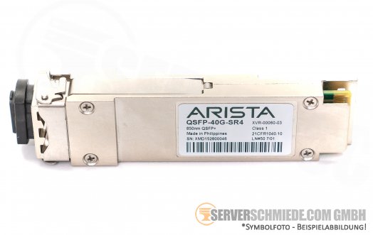 Arista 40GbE QSFP-40G-SR4 850nm SR QSFP+ Transceiver