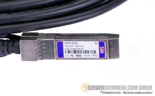 Arista 5m Kabel DAC Copper 1x 10Gb SFP+ to 1x 10Gb SFP+ CAB-SFP-SFP-5M