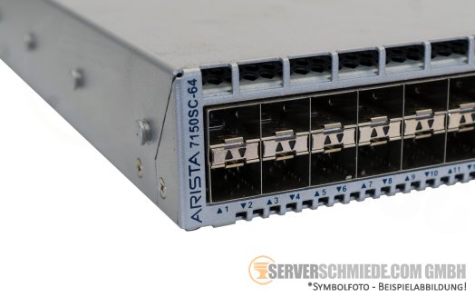 Arista Datacenter Enterprise Switch DCS-7150SC-64 48x 10GbE SFP+ 4x 40GbE QSFP+ ports Layer 3 fully managed