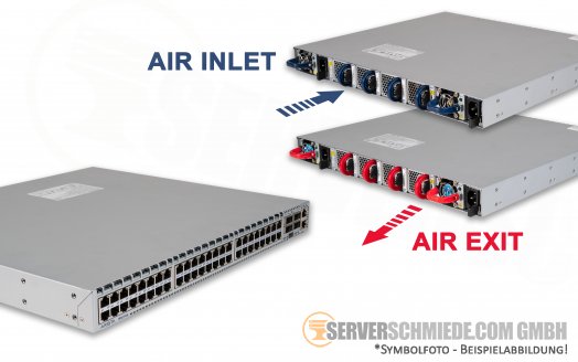 Arista DCS-7050T-64 48x 10GbE + 4x QSFP+ 40GbE Switch fully managed Layer 3 2x PSU 4x FAN