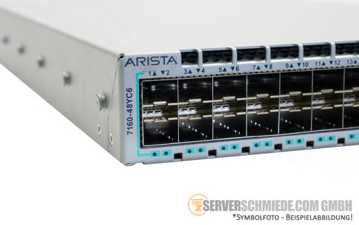 Arista DCS-7160-48YC6 48x 10/25Gb SFP28 6x 100Gb QSFP28 Switch fully managed Layer 3 2x PSU 4x FAN