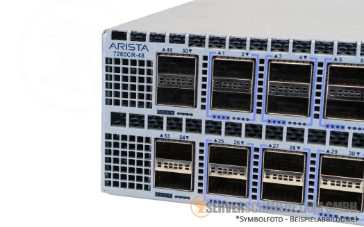 Arista DCS-7280CR-48 48x 100GbE QSFP28 8x 40GbE QSFP+ Ethernet Network Switch Layer 3 2x PSU 4x FAN