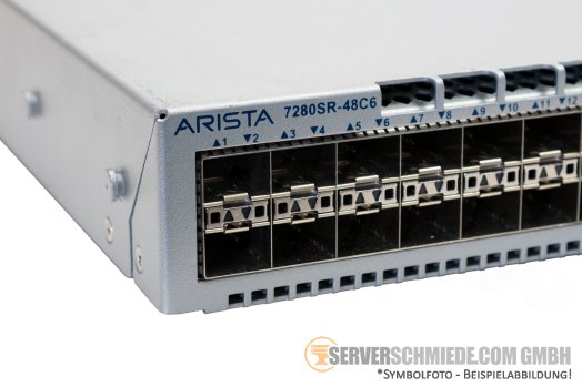 Arista DCS-7280SR-48C6 48x 10GbE SFP+ 6x 100GbE QSFP28 Ethernet Network Switch Layer 3 2x PSU 4x FAN