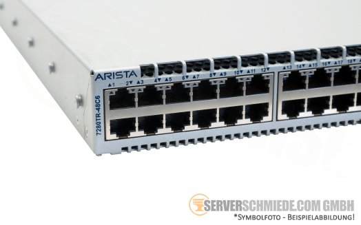 Arista DCS-7280TR-48C6 48x 10GbE RJ-45 Copper 6x 100Gb QSFP28 Switch fully managed Layer 3 2x PSU 4x FAN