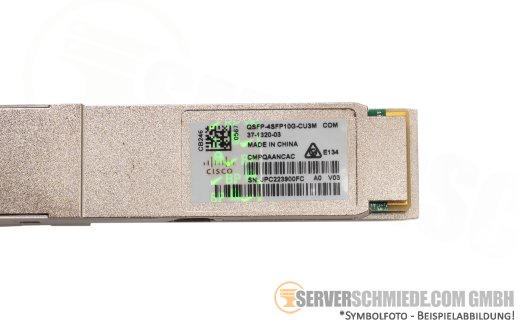 Arista HPE Cisco Dell 3m Kabel DAC AOC 1x 40Gb QSFP+ to 4x 10Gb SFP+ LC duplex Breakout Kabel
