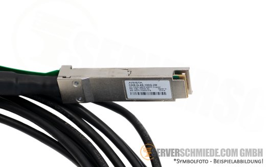 Arista Original 2m Kabel DAC copper 100Gb QSFP28 to 4x 25Gb SFP28 CAB-Q-4S-100G-2M Breakout Kabel