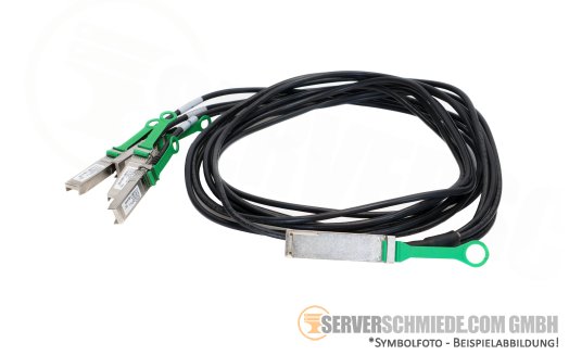 Arista Original 2m Kabel DAC copper 100Gb QSFP28 to 4x 25Gb SFP28 CAB-Q-4S-100G-2M Breakout Kabel