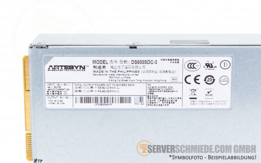 Artesyn Arista DS500SDC-3 PSU Netzteil Input 48V DC Output 12V DC 500W 7280SE-64 7050QX-32S 7060CX-32S