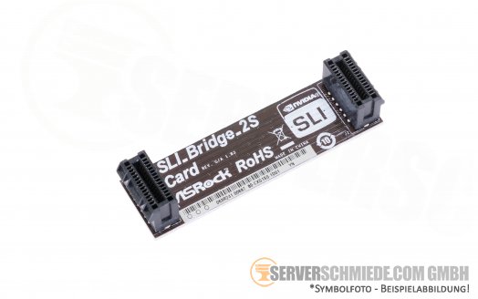 ASRock SLI Bridge 2S Hard Card Adapter 2,5" for Nvidia 063R241 00697 80-CXG 1S0-1D01