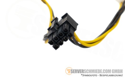 ASUS 12cm GPU Power Kabel cable 2x 6-pin Molex Minifit male to 1x 8-pin EPS / CPU male 90SK0000-MJABN0