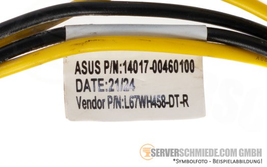 ASUS 12cm GPU Power Kabel cable 2x 6-pin Molex Minifit male to 1x 8-pin EPS / CPU male 90SK0000-MJABN0