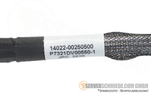 ASUS 55cm NVMe Kabel cable 1x SFF-8654 gerade to 1x SFF-8654 gerade 14022-00250500