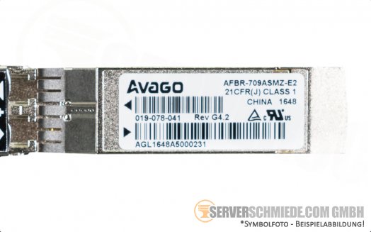 Avago 10Gb 10 Gigabit SFP+ Transceiver 850nm SR LC LC AFBR-709ASMZ-E2 Cisco Arista