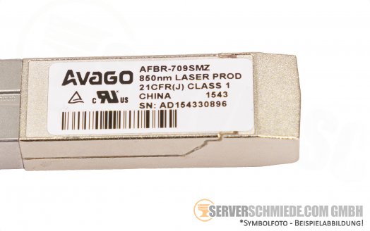 Avago 10GbE GBIC Transceiver SFP+ 850nm AFBR-709SMZ