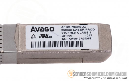 Avago GBIC 10 Gbit/s SFP+ Transceiver 850 nm 21CFR(J)Class1 AFBR-703ASDZ