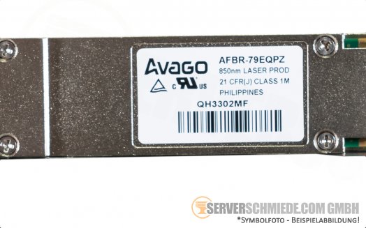 Avago GBIC 40Gb QSFP+ Transceiver 850nm 21CFR(J)Class1 AFBR-79EQPZ