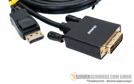 Benfei 3m DP DisplayPort to DVI-D Adapter Kabel FullHD 1080p Video