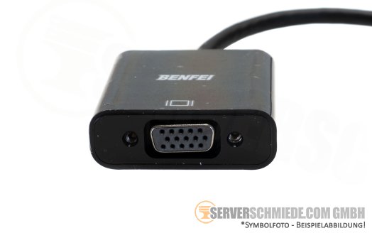BENFEI DisplayPort auf VGA, Unidirektional DisplayPort DP Computor zu VGA Monitor Adapter 1080P (Stecker auf Buchse), kompatibel für Lenovo Dell ASUS