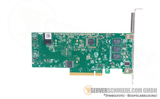 Broadcom 9560-16i 8GB 12G SAS NVMe Tri-Mode 2x SFF-8654 Raid Storage Controller 0, 1, 10, 5, 50, 6, 60