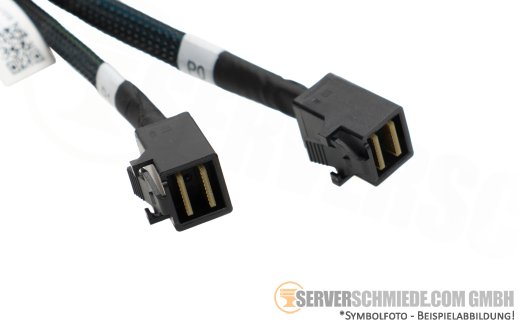 Broadcom kompatibel 95cm SAS NVMe Kabel cable 1x SFF-8654 gerade to 2x SFF-8643 gerade 05-60002-00 3rd party
