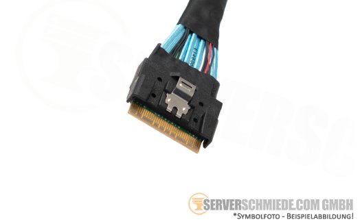 Broadcom kompatibel 95cm SAS NVMe Kabel cable 1x SFF-8654 gerade to 2x SFF-8643 gerade 05-60002-00 3rd party