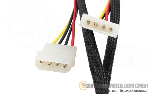 Broadcom kompatibel 95cm U.2 NVMe Enabler Kabel cable 2x SFF-8643 (double) to 2x SFF-8639 + 2x 4-pin Molex IDE 05-50064-00 3rd party