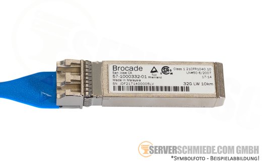 Brocade 32Gb 1310nm LR LW LC duplex SFP+ Modul Transceiver 57-1000332-01 FC FibreChannel SingleMode