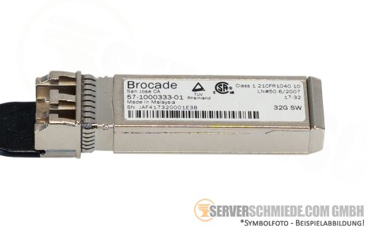 Brocade 32Gb 850nm SR SW LC duplex SFP+ Modul Transceiver 57-1000333-01 FC FibreChannel