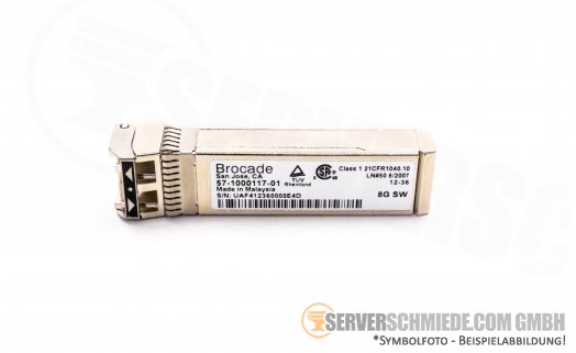 Brocade 8GB 850nm SFP+ Transceiver 57-1000117-01 21CFR1040.10