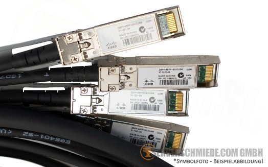 Cisco 5m Kabel DAC copper 40Gb QSFP+ to 4x 10Gb SFP+ Cisco QSFP-4SFP10G-CU5M  Breakout Kabel 3rd party