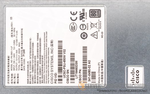 Cisco 650W Netzteil UCSC-PSU 341-0490-02