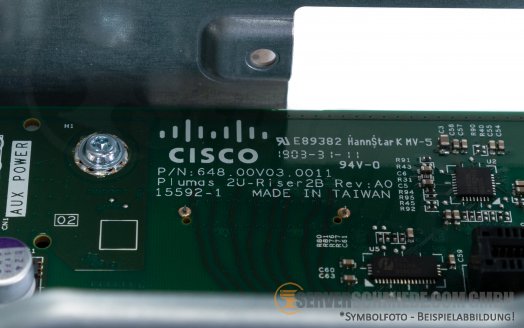Cisco Riser 2B 1x x16 + 2x x8 PCIe 3.0 FP full profile + 1x SFF-8611 OCuLink incl. cage C240 M5 74-106069-01 A0