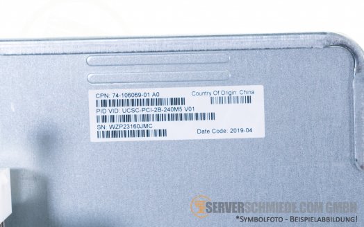 Cisco Riser 2B 1x x16 + 2x x8 PCIe 3.0 FP full profile + 1x SFF-8611 OCuLink incl. cage C240 M5 74-106069-01 A0