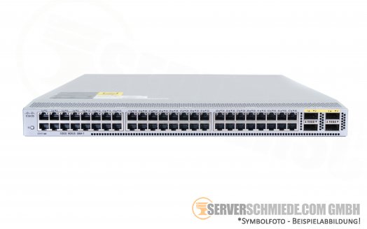 Cisco Nexus N3K-C3064TQ-10GT 48x 10GbE copper - 4x 40 GbE QSFP+ Switch 19" 1U Rack