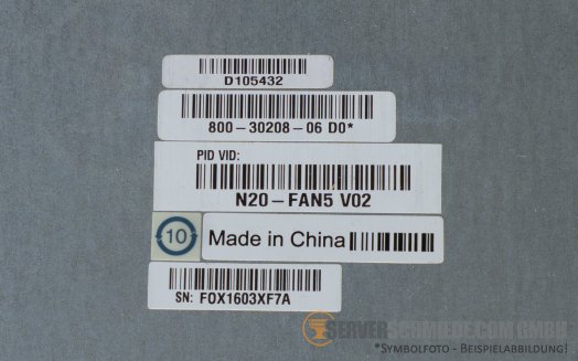 Cisco UCS 5108 Bladeserver Chassis B200 Fan Gehäuselüfter 800-30208-06 N20-FAN5 V02