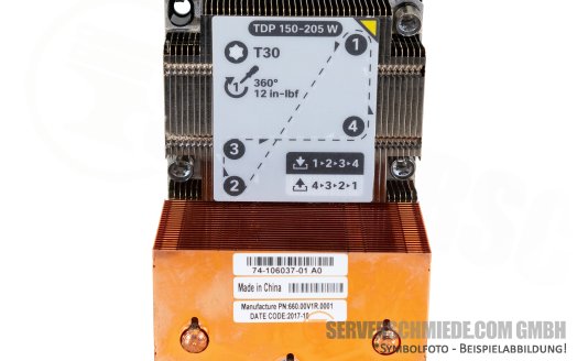 Cisco UCS C240 M5 Heatsink CPU Kühler max 205 TDP 74-106037-01 High Performance