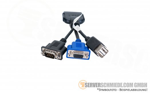 Cisco UCS KVM Adapter 2x USB 1x VGA 1x serial 37-1016-01
