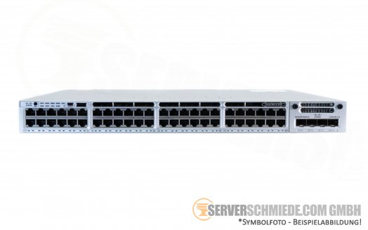 Cisco WS-C3850-48U-L 48x 1GbE copper RJ-45 UPoE 60W 4x 1Gb SFP+ Gigabit Ethernet Network managed Layer 3 IPv4 IPv6 Switch