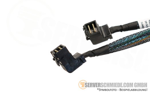 Dell 0NMRJN R740 R740xd 16x/24x SFF PERC H350 H750 SAS Kabel 1x SFF-8654 winkel to 2x SFF-8643 winkel