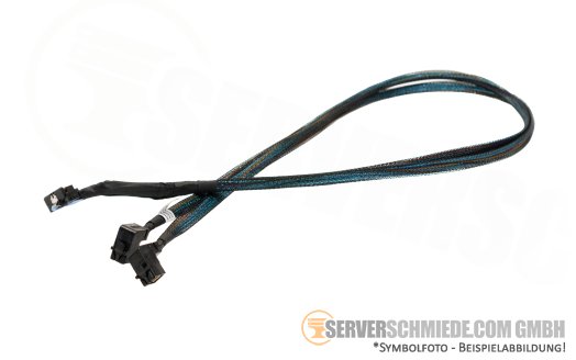 Dell 0NMRJN R740 R740xd 16x/24x SFF PERC H350 H750 SAS Kabel 1x SFF-8654 winkel to 2x SFF-8643 winkel