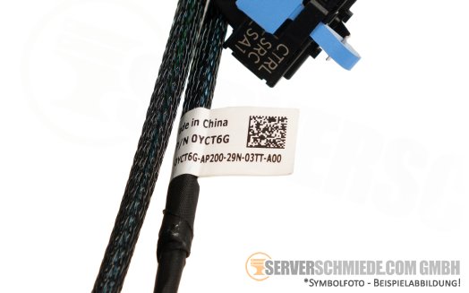 Dell 0YCT6G R740 8x SFF PERC H750 H350 SAS Kabel 1x SFF-8654 winkel to 2x SFF-8643 winkel